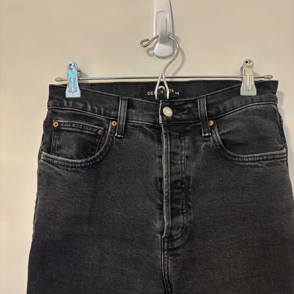 Denim Forum Yoko High Rise Slim 28L Black - Picture 6 of 11